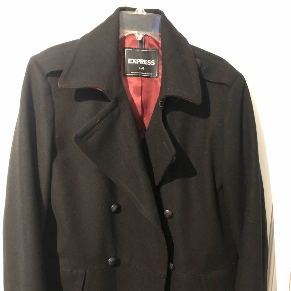 Men’s Large double breasted peacoat from Express